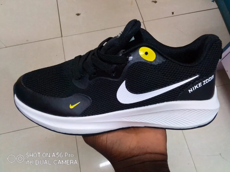 Nike Zoom White Black Shoes For Men and Women Running Sneakers