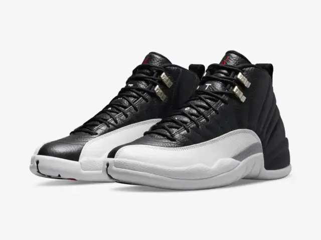 Air Jordan 12 Playoff 2022 Black Varsity Red White