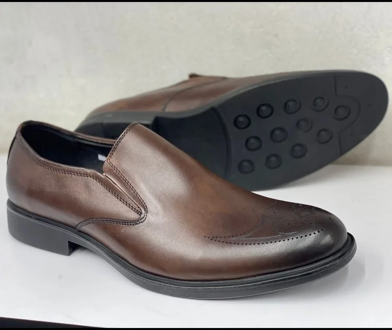Nobby Cavalli Mens Premium Leather Shoes Dark Brown Official Shoes