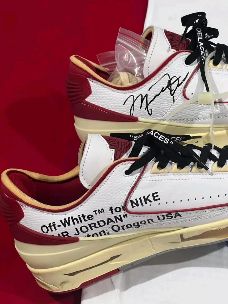 Off-White™ x Air Jordan 2 Low "WHITE, VARSITY RED & BLACK"