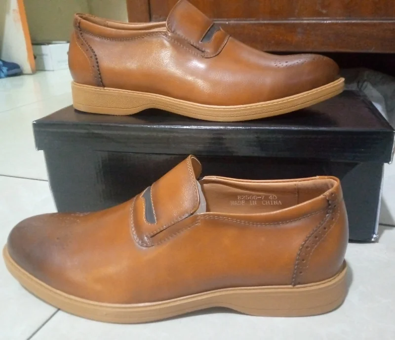 Official Gold land Leather Slipon Shoes