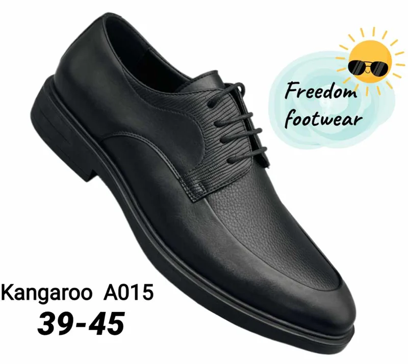 Official Men's Leather Lace-Up Shoe-Black