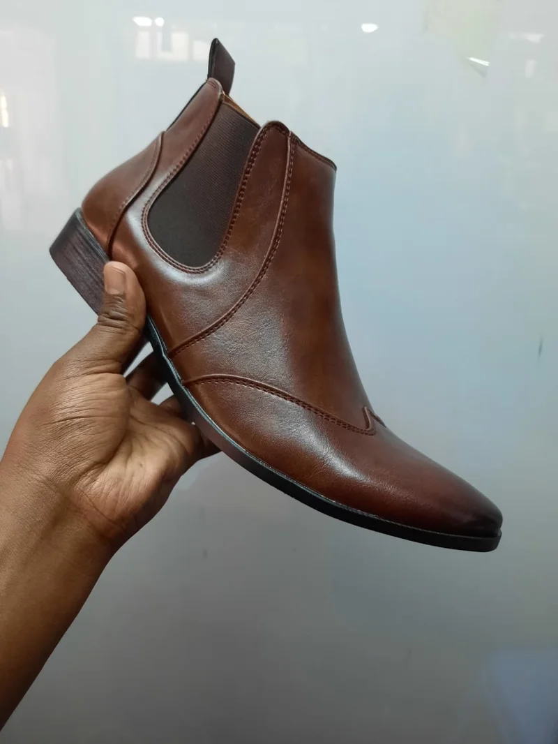 Official Shoes Boots Brown Men Footware