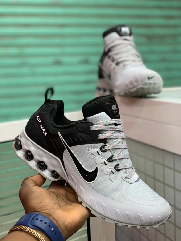 Original air max Shox Nike Ultra Reax Unisex Shoes  Black White Sports Sneaker