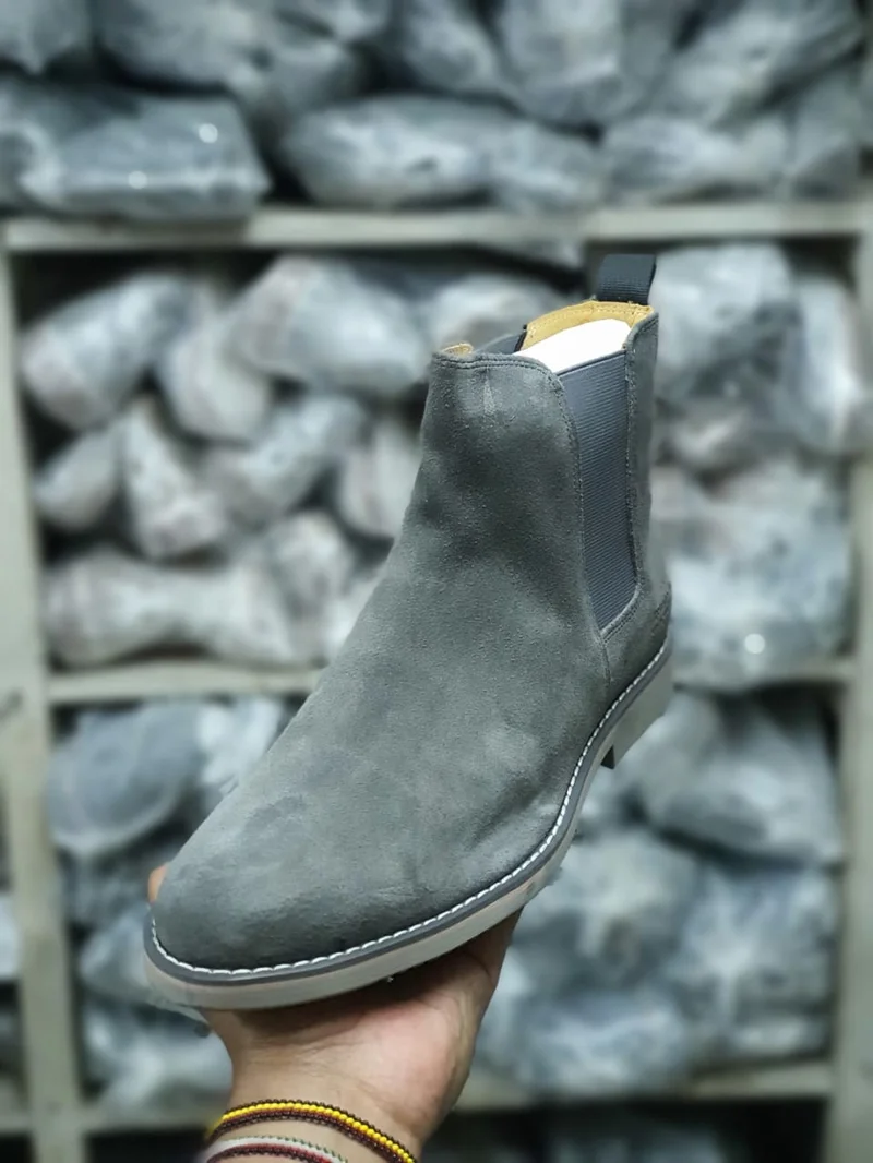 Oxford Slipon Suede Official Billionaire  Leather  Boots Grey shoes