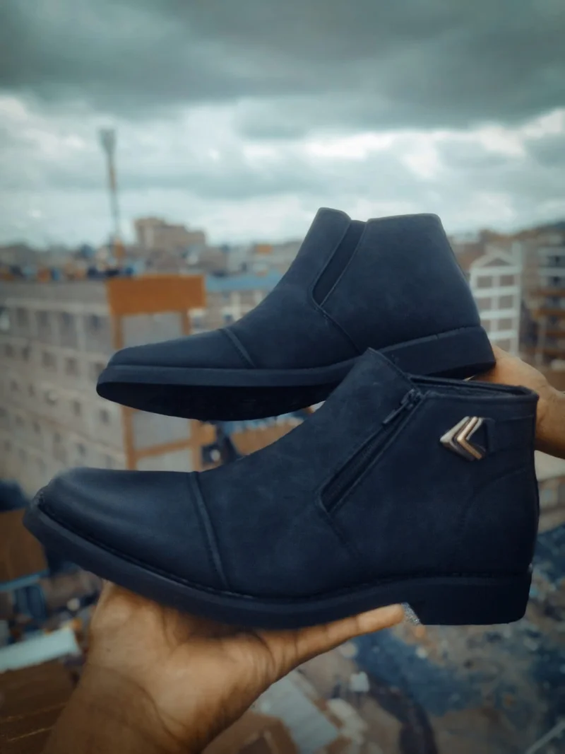 Premium Leather Black Boots Mens Casual Official  Boots