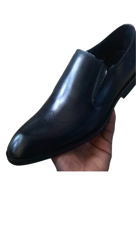 Premium Leather Slipon Black Right Man Official Shoes Men Shoes