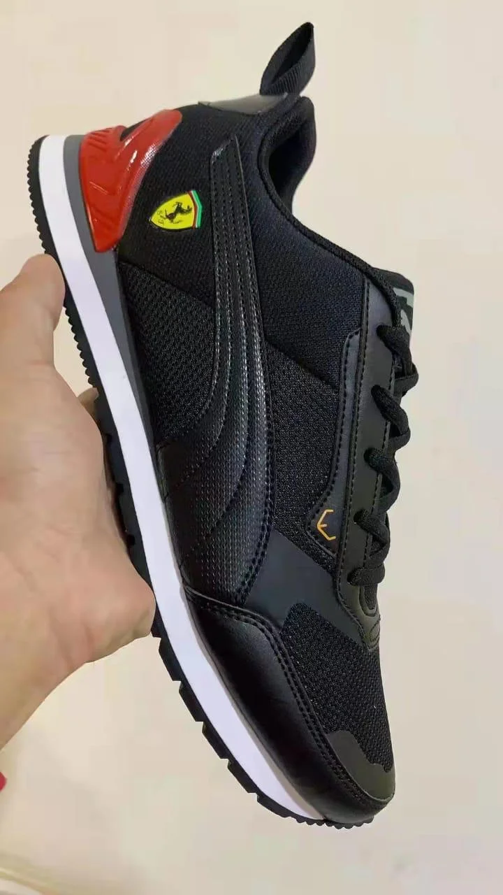 Puma Ferarri TRACK RACER Men's Black Trainers Walking Shoes Sneakers