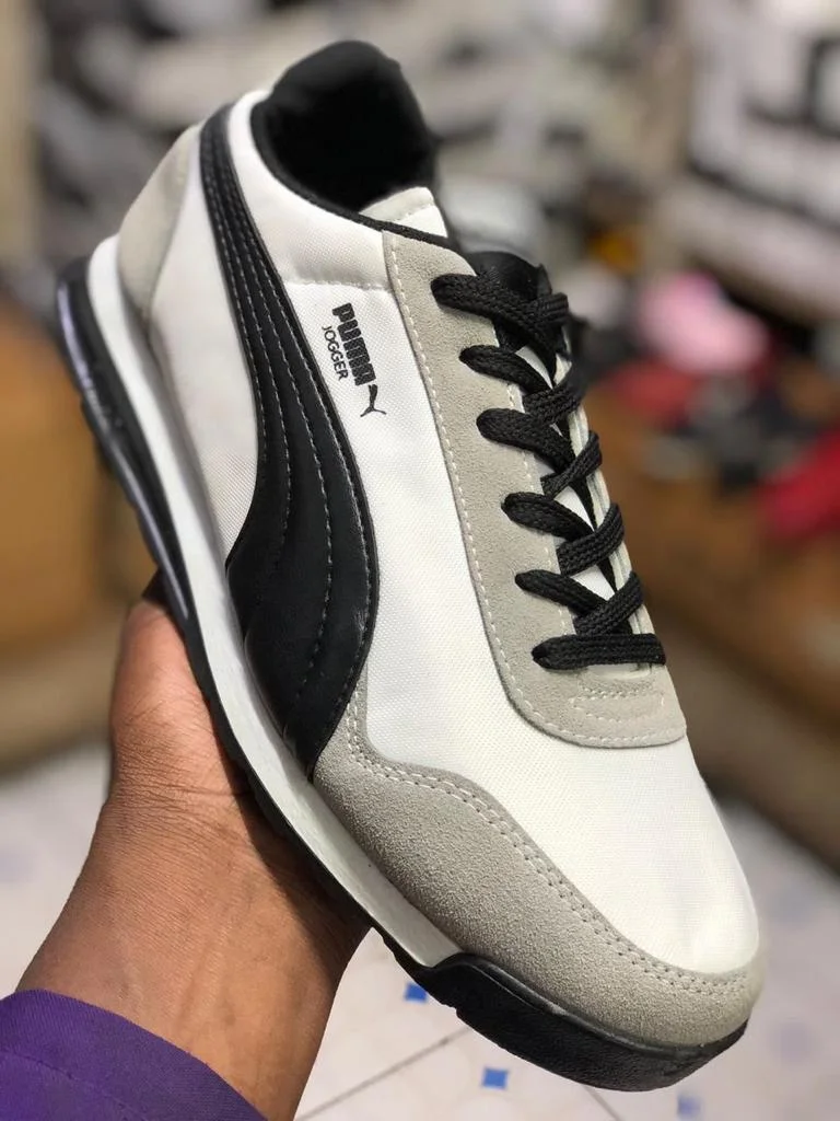 Puma Jogger  Sneakers Black Grey White Sports Shoe