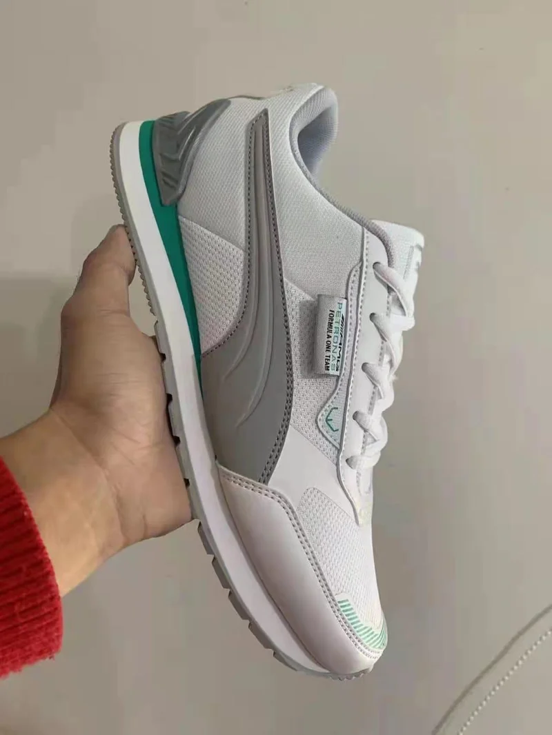 Puma Petronas MOTORSPORT TRACK RACER Men's White Trainers Walking Shoes Sneakers
