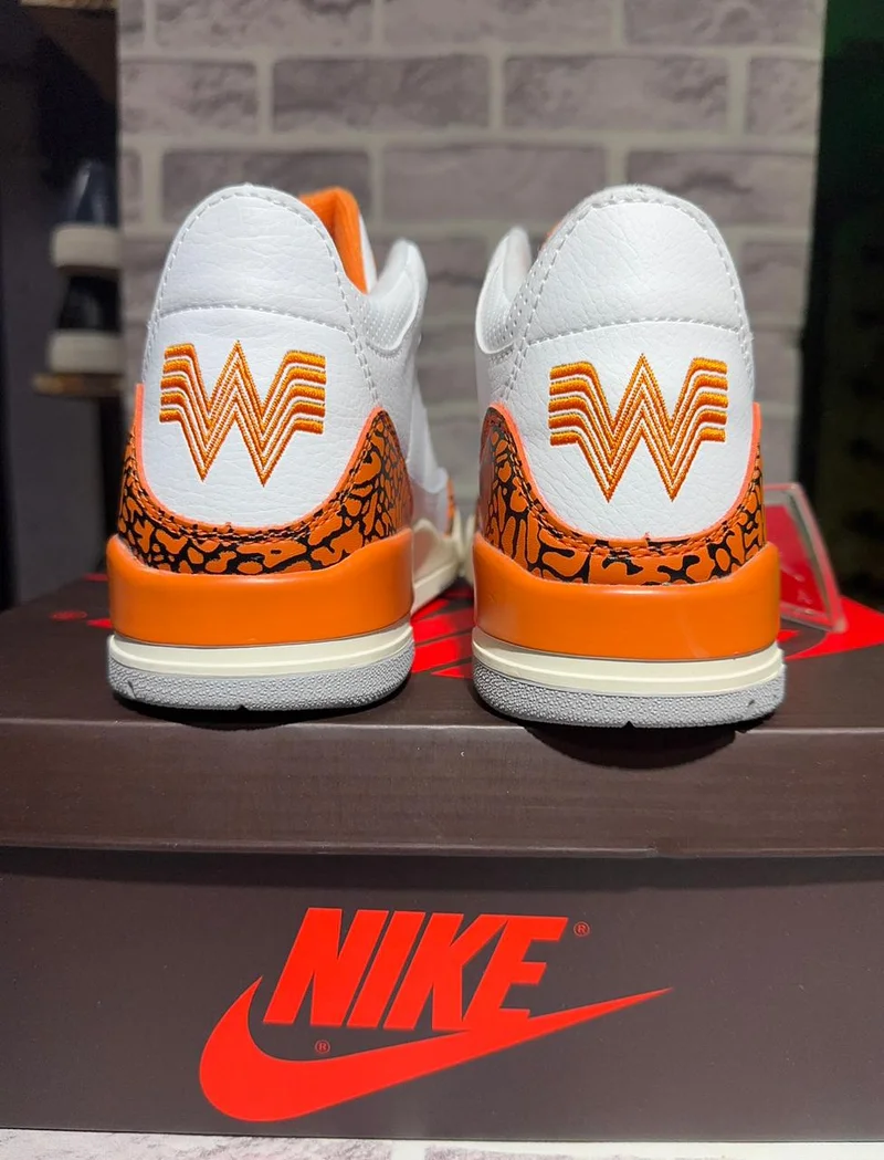 Air Jordan 3 ‘whataburger’ sneakers