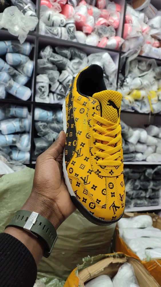 PUMA Roma BMW X Louis Vuitton Trainers Sneakers Yellow