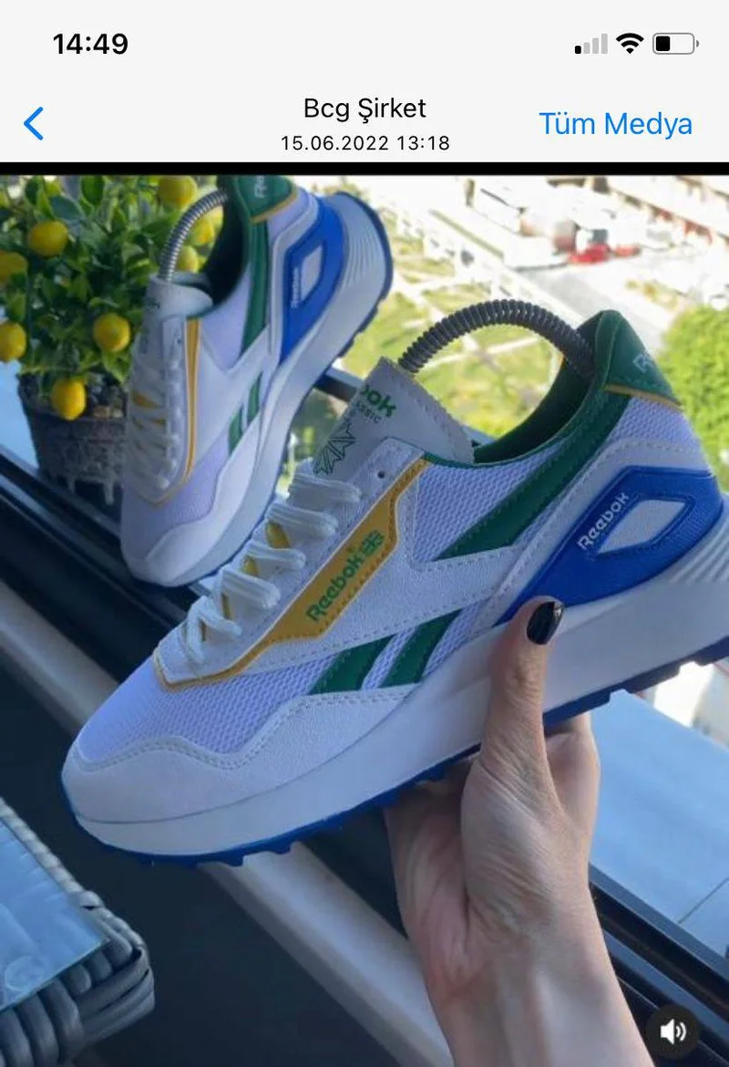 Reebok Classic Leather Legacy AZ Gore-Tex sneakers  Blue White Green Casual Shoe