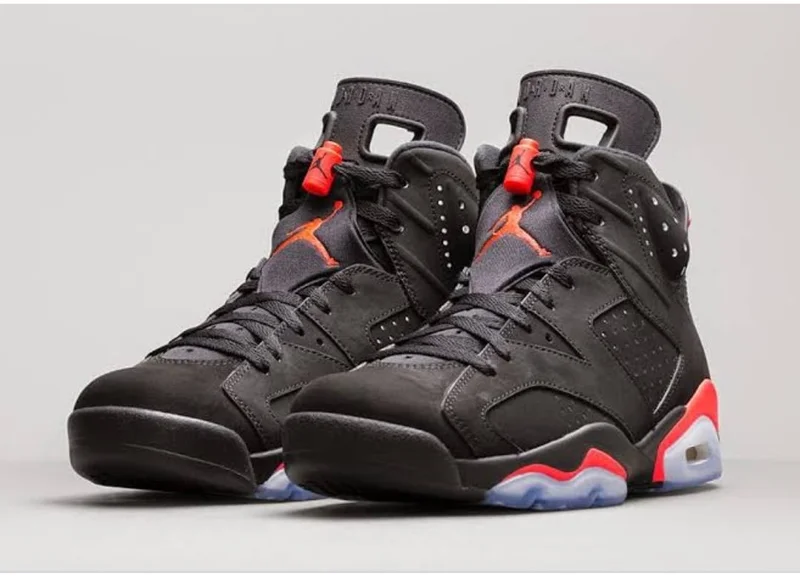 AIR JORDAN 6  RETRO+ 'INFRARED' 2000 Black Sneakers
