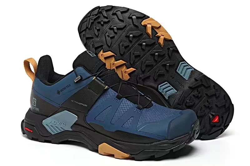 SALOMON Men's X Ultra 4 Goretex GTX Low Rise Hiking Boots Blue