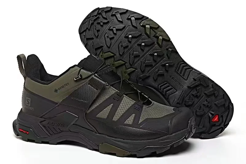 SALOMON Men's X Ultra 4 Goretex GTX Low Rise Hiking Boots Green