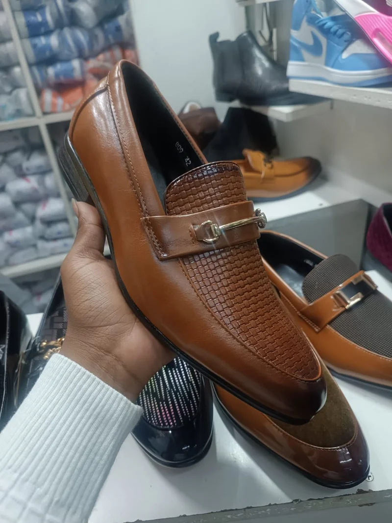 Slip-on Brown Casual Sneakers Casual Wet Look Shoes