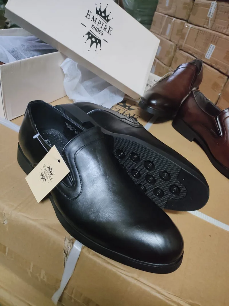 Slipon Empire Shoes Design Premium Leather Official Shoes Men Black Shoes