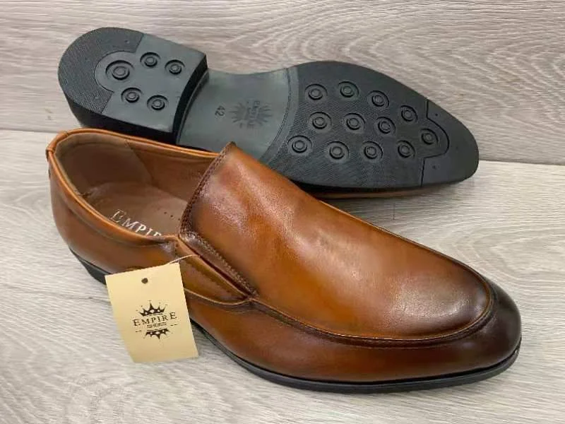 Slipon Empire Shoes Design Premium Leather Official Shoes Men Brown Shoes