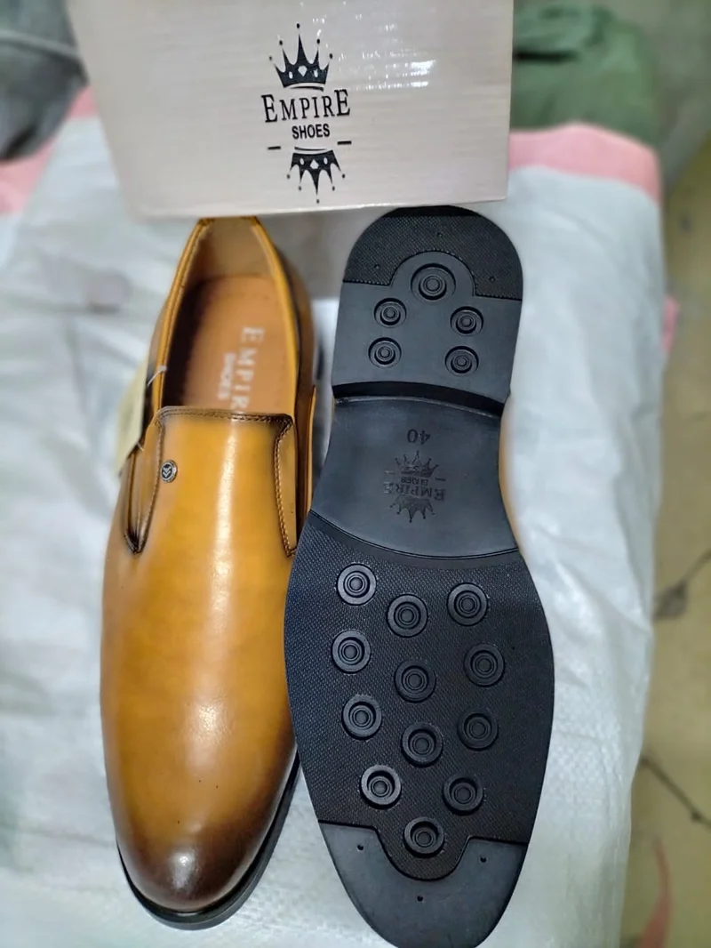 Slipon Empire Shoes Design Premium Leather Official Shoes Men Mustard Shoes