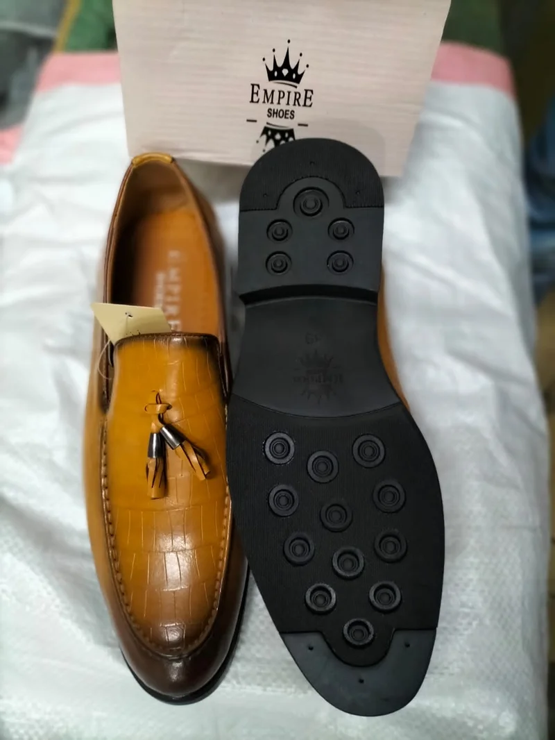 Slipon Kiltie Empire Shoes Design Premium Leather Official Men Mustard Shoes