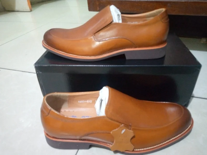 Slipon Light Brown  Franco Bannetti Officials Premium  Leather Oxford Shoe