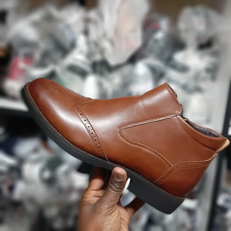 Slipon Official Boots Kaisifeier Leather Shoes Men's Brown Shoes