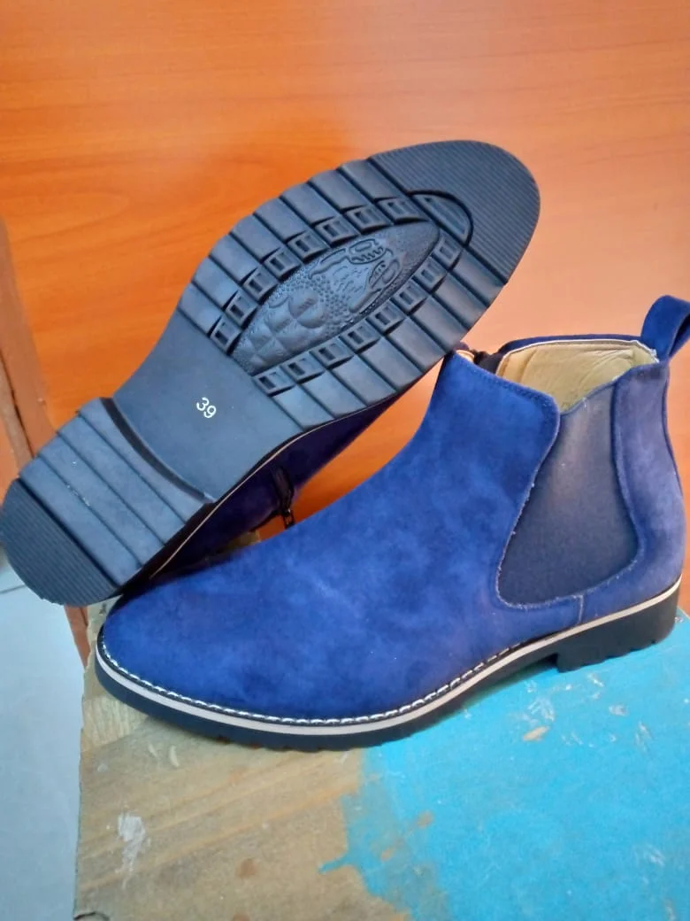 Slipon-Men-Navy-Blue-Chelsea-Boots
