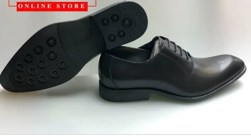 SOS Black Oxford Official Premium Leather Lace up shoes