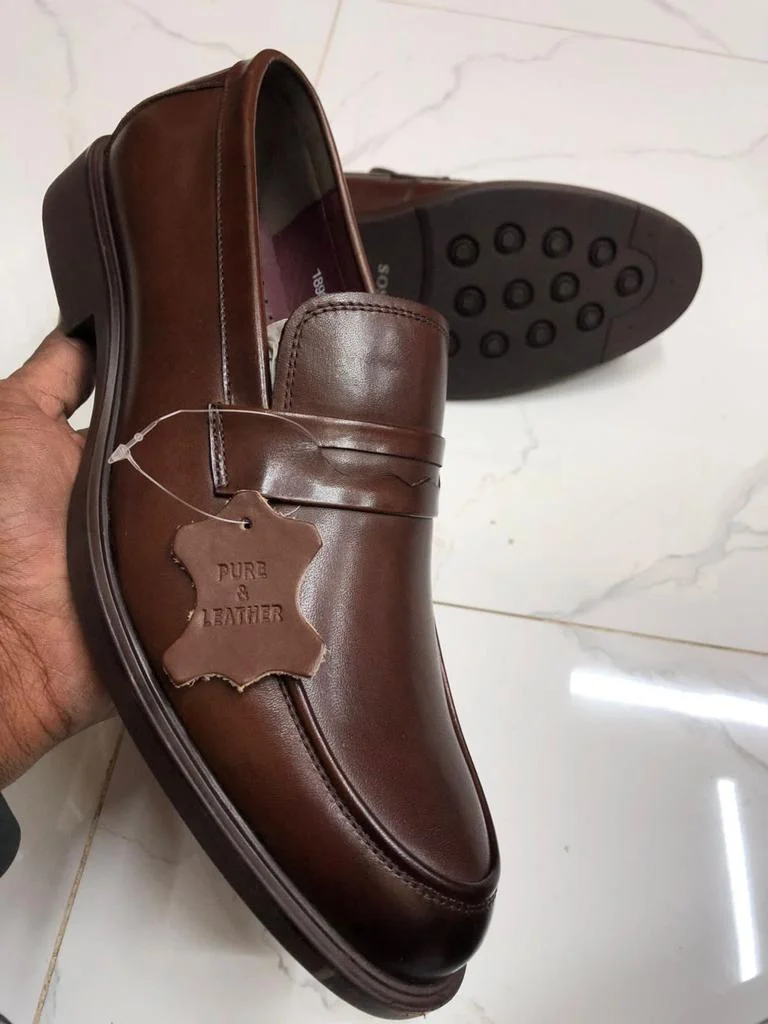 SOS Brown loafer Oxford Official Premium Leather Slipon shoe