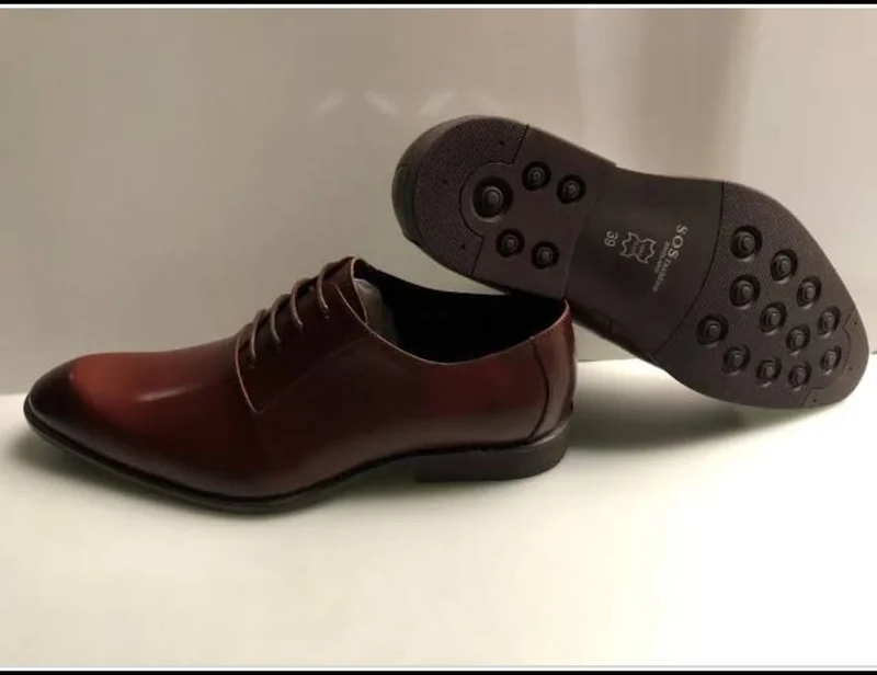 SOS Brown Oxford Official Premium Leather Lace up shoes
