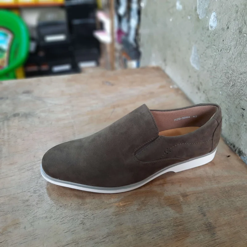 Suede Leather Brown Italy Men Shoes Oxford Casual Classic Sneakers