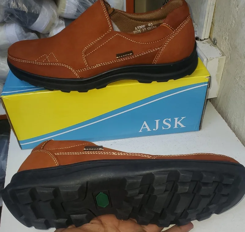 Terracotta Brown Slipon AJSK All-Terrain Outdoor Smart Casual Loafers