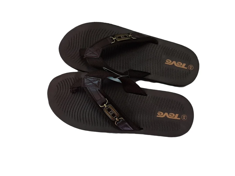 Teveb1 Sport Smart Casual Thong Sandals-Brown