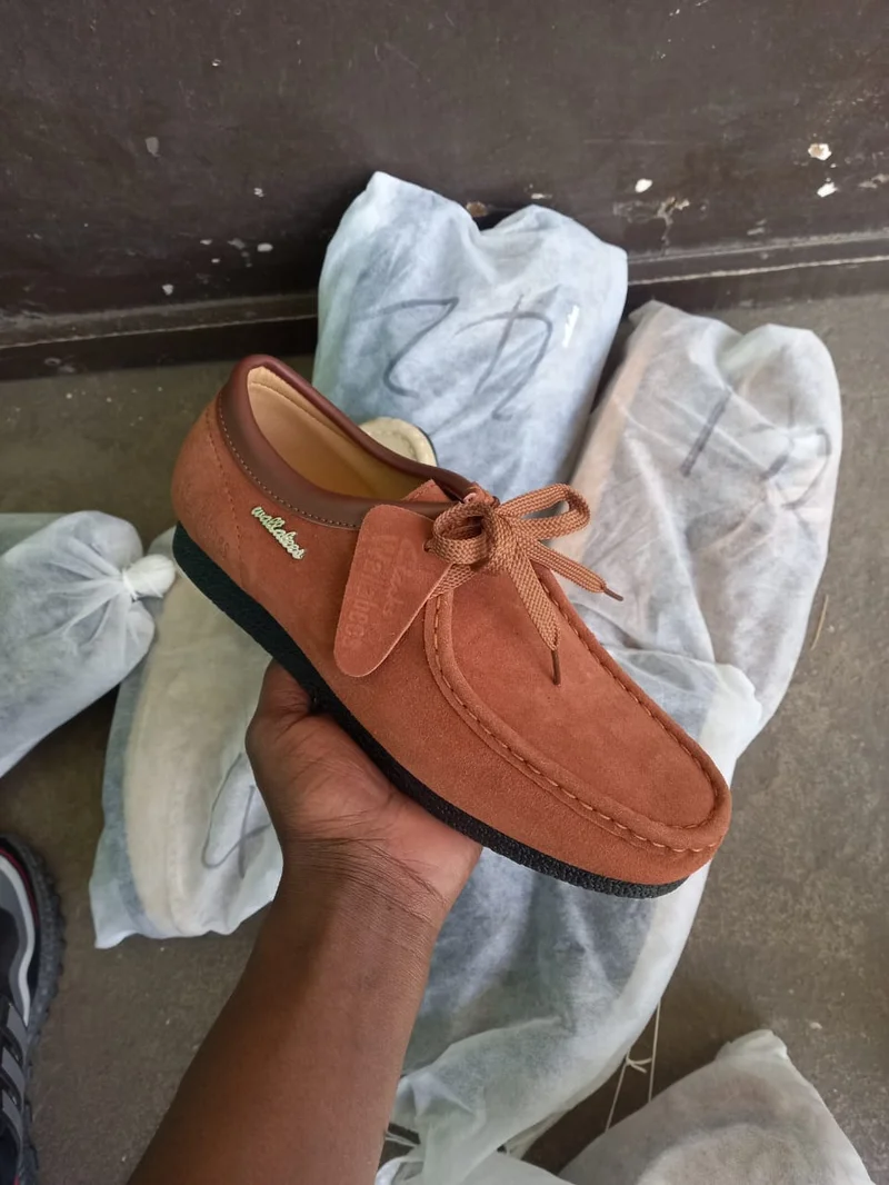 The Clarks Wallabee Cinnamon Brown Suede shoes Moccasins shoes