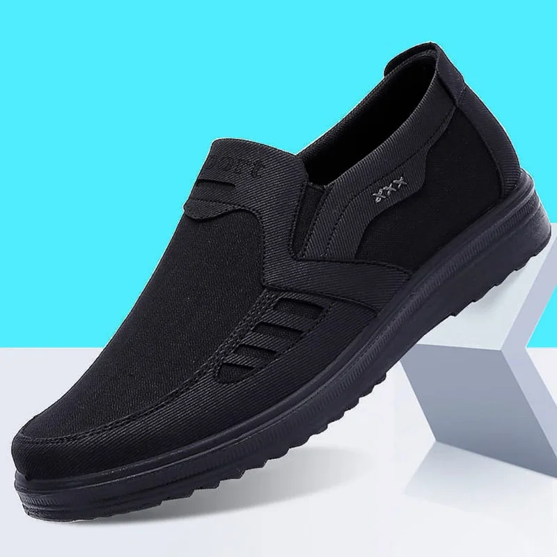 Tian Bulon Black Men's Casual Shoes, Men Summer Style Men canvas Sports Shoes