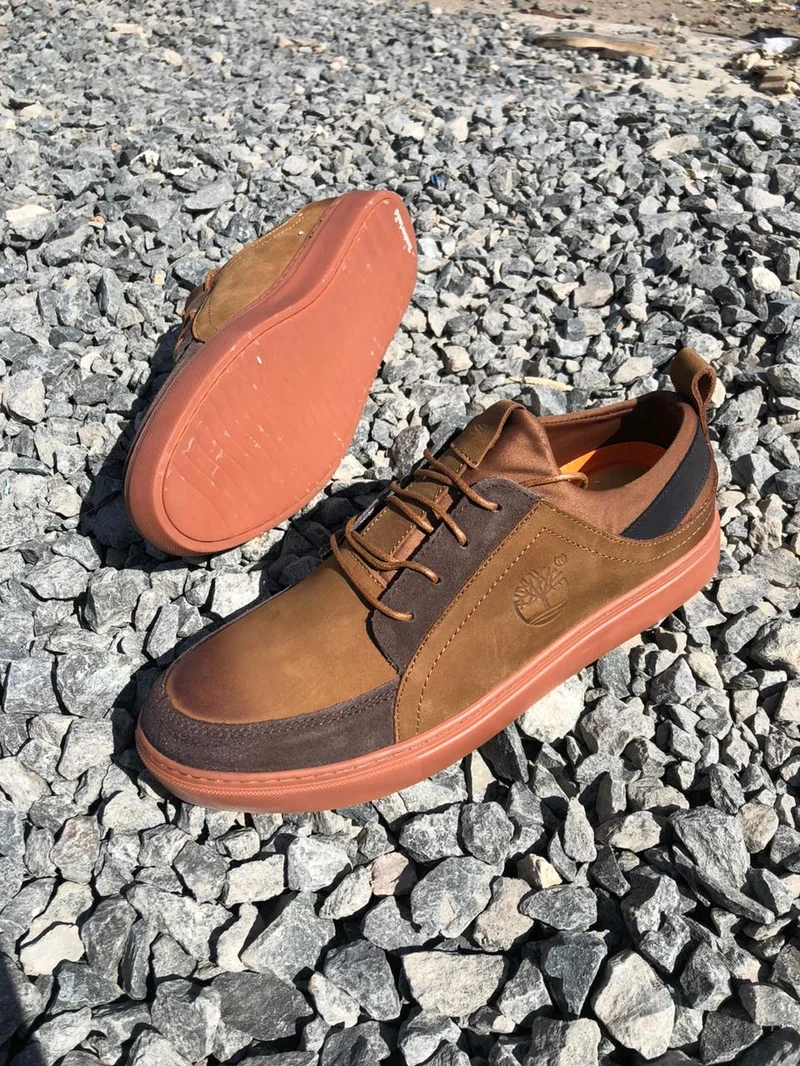 Timberland Casual Mens Leather Laced Shoes Gum Sole Shoes