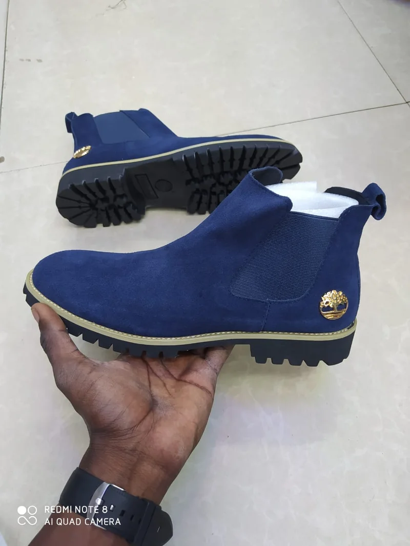 Timberland Mens Suede Leather  Boots -Blue