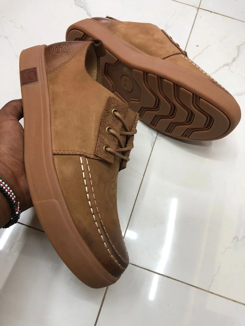 Timberland Sneakers Casual Mens Rubber Laced Shoes Brown
