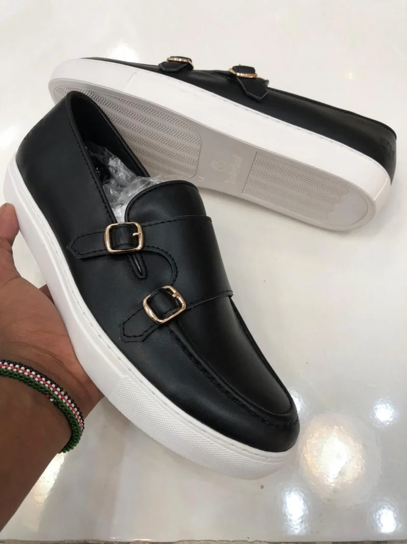 Timberland Sneakers Casual Rubber Double Buckle Shoes Black