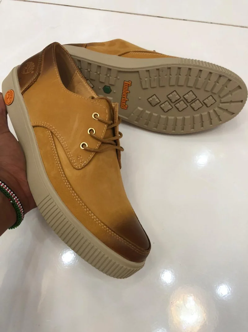 Timberland Sneakers Casual Rubber Laced Shoes Brown