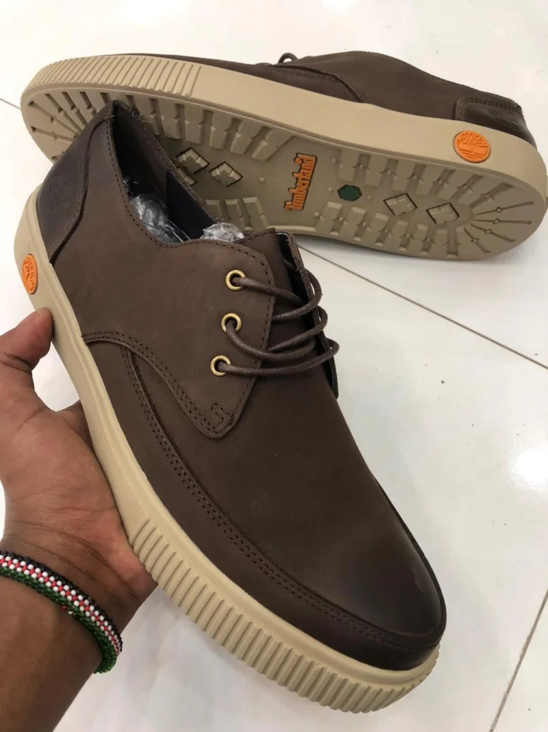 Timberland Sneakers Casual Rubber Laced Shoes Coffee