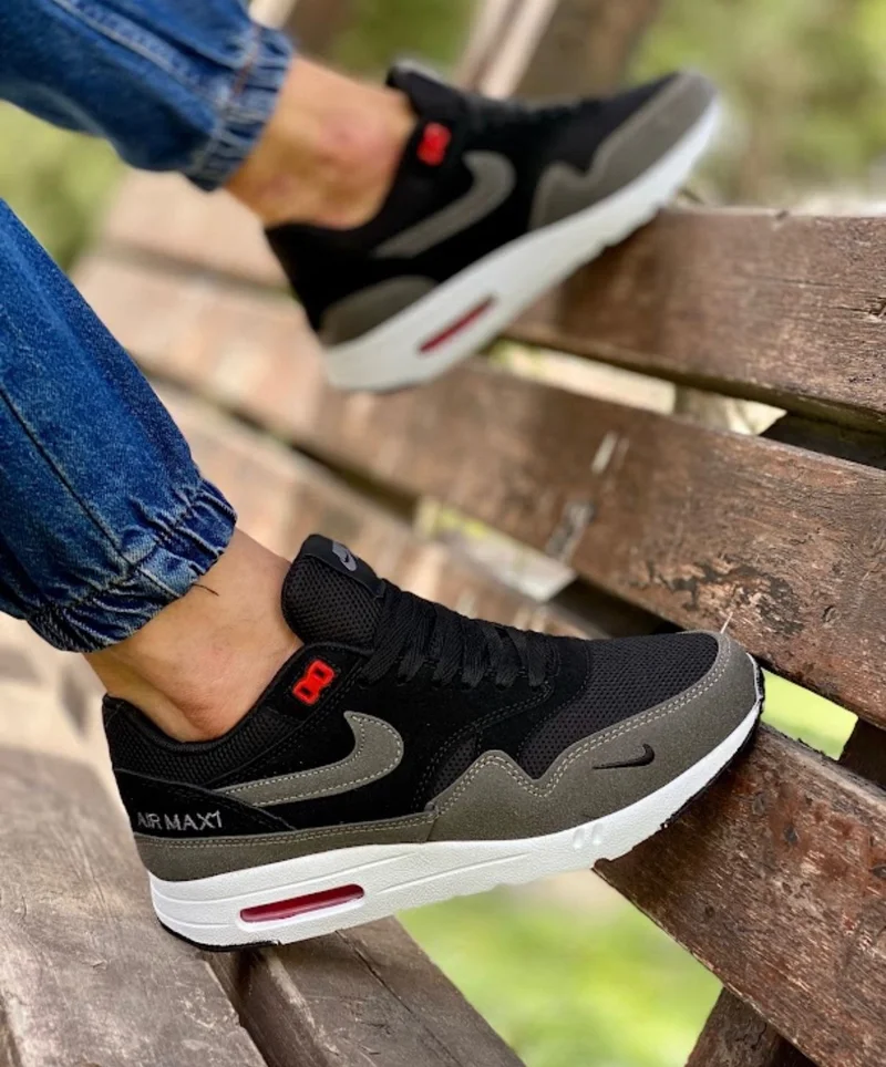 Air Max 1 Black/ Grey/ White Men's Sneakers