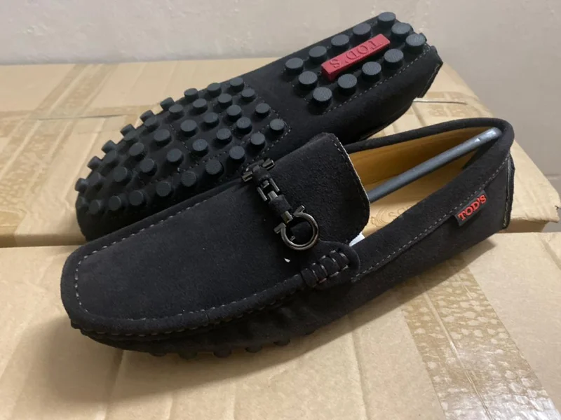 Tods Suede  Loafers Mens Shoes