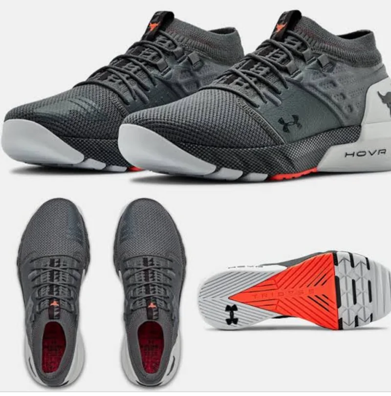 Under Armour Project Rock 2 "Grey/Red" Men's Training Shoe