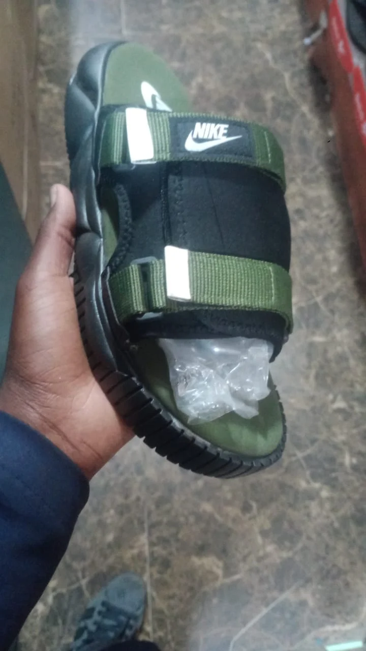 Unisex  Slides Nike Utility Just Do It Sandals Green