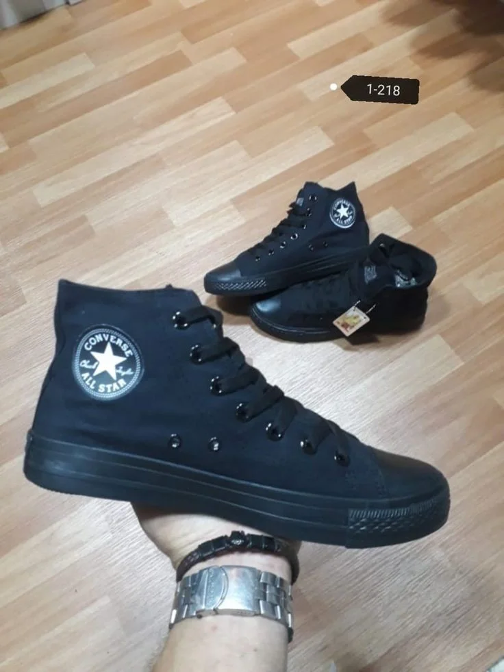 Unisex All Star All Black Converse High Cut Sneakers
