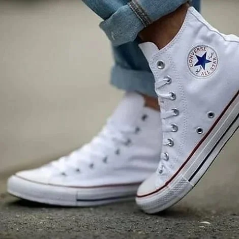 Unisex All Star White Converse High Cut Sneakers