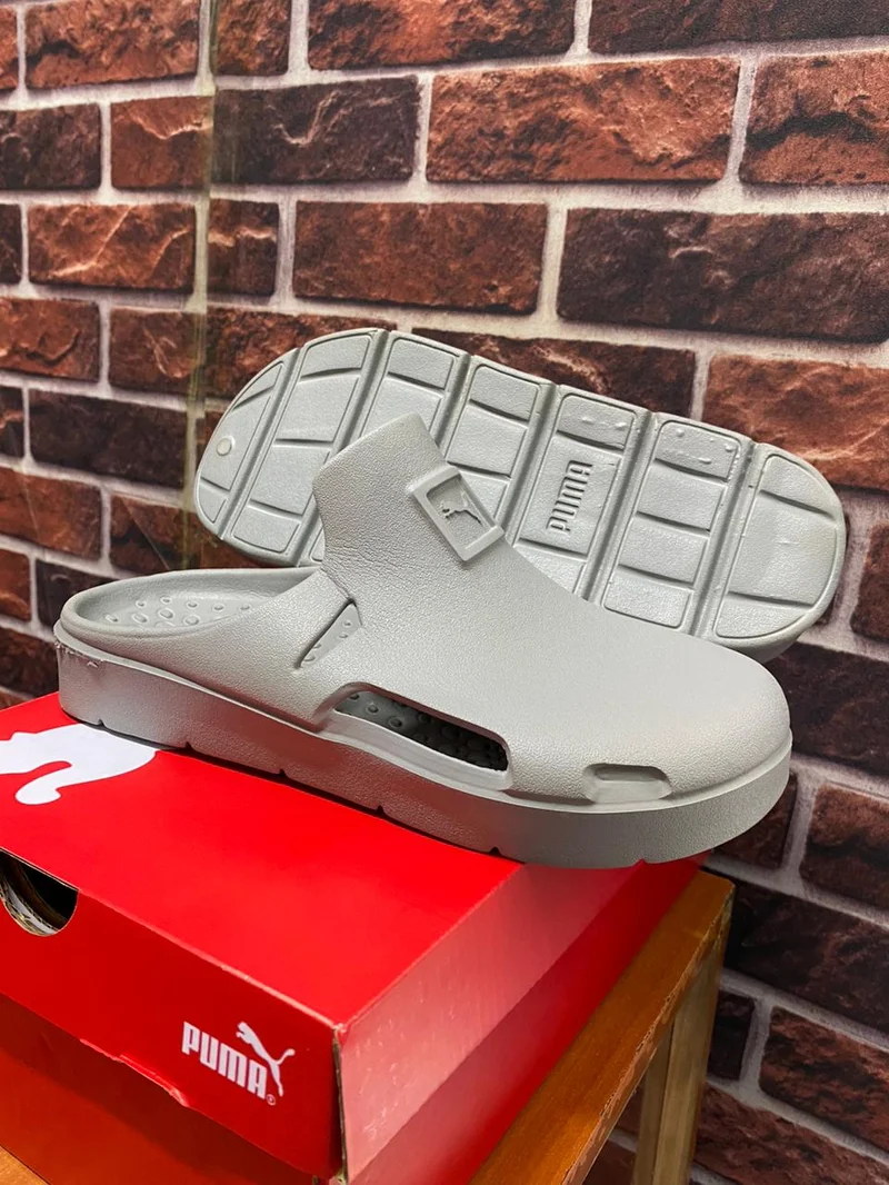 Unisex Crocs Puma Classic Summer Clogs Grey Sandal