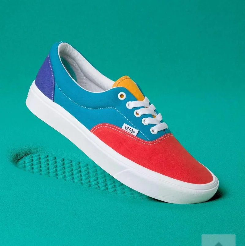 Unisex Vans White/Red/Blue/Purple Casual Shoes